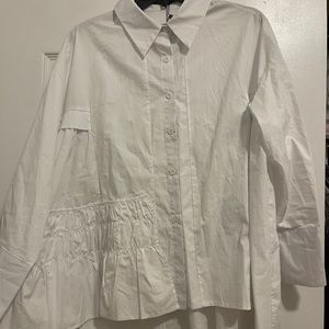 White blouse top NEVER WORN